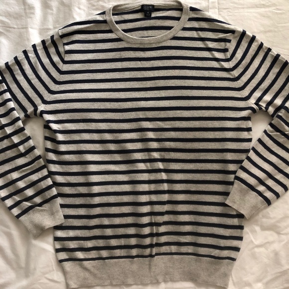 J. Crew Blue/Cream Nautical Stripe Sweater size S - Picture 1 of 3